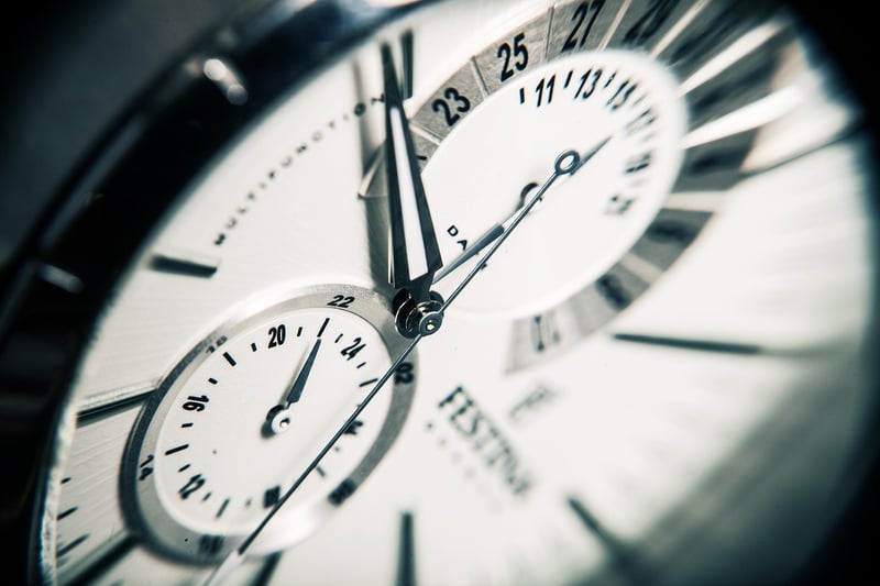 Clock Spiral Time Flies